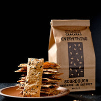 Everything Sourdough Crackers