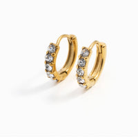 Pip Pop Post Hoops - Dainty Gem