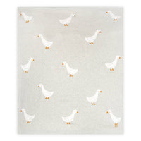 Organic Knit Baby Blanket - Duck Waddle