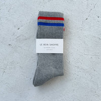Extended Boyfriend Men's Socks - True Grey