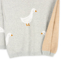 Organic Knit Baby Blanket - Duck Waddle