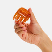 Large Ursa Claw in Caramel Plaid