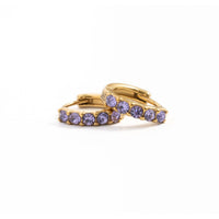 Pip Pop Post Hoops - Dainty Gem