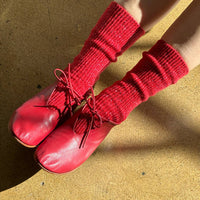 Winter Sparkle Socks - Poinsettia