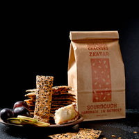 Za'atar Sourdough Crackers