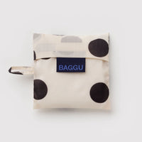 Baby Baggu - Cream and Black Polka Dot