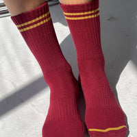 Boyfriend Socks - Cardinal