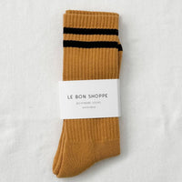 Extended Boyfriend Men's Socks - Biscotti