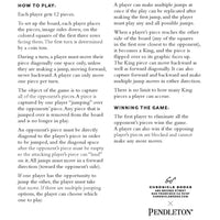 Pendleton Chess & Checkers Game Set