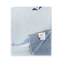 Organic Knit Baby Blanket - Whales