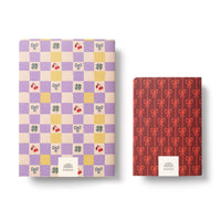 Checkerboard & Bows Softcover Notebook Set
