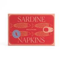 Sardine Cocktail Napkins - Set of 4
