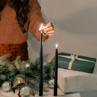 Beeswax Taper Candles - Midnight Blue