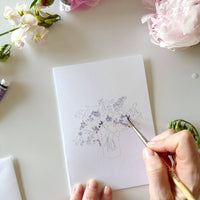 Paintable Notecards - Bouquets
