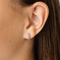 Pip Pop Post Hoops - Dainty Gem