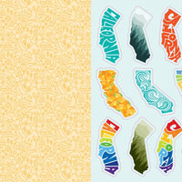 I Love California Sticker Book