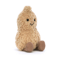 Plush toy shaped like a peanut with a smiling face by jellycat