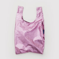 blush metallic reusable reflective bag