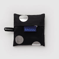 Baby Baggu - Silver Metallic Polka Dot