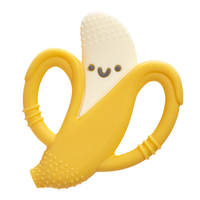 Yellow banana-shaped teething toy