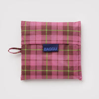 Big Baggu - Azalea Pink Tartan