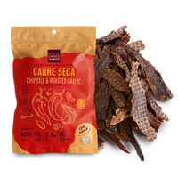 Chipotle and Roasted Garlic Beef Jerky carne seca