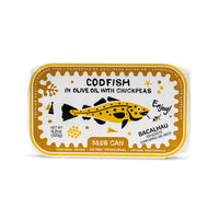 codfish in olive oil with chickpeas made in Portugal