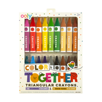 washable crayons 12 classic colors and 6 skin tone colors