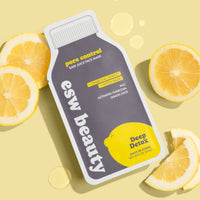 charcoal lemon and witch hazel detox korean beauty sheet face mask