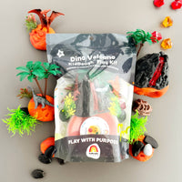 dino volcano kiddough play dough kit non-toxic