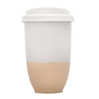 ceramic travel cup with silicone lid and sleeve 12 oz
