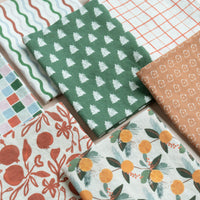 Linen Tea Towel - Holiday Ribbon