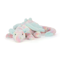 multi Pastel-colored dragon plush toy