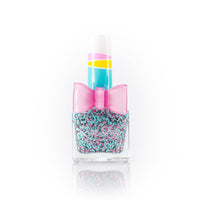 childrens nail polish with blue and pink sparkles