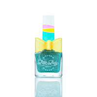 childrens nail polish with aqua blue glitter