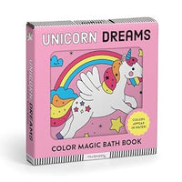 Color magic bath book about unicorns