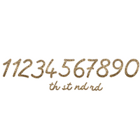 Gold Glitter Birthday Garland