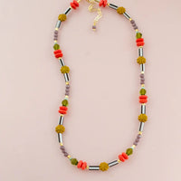 flower beaded necklace