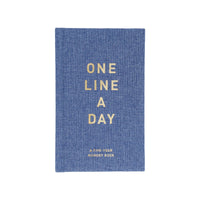 one line a day five year memory book denim