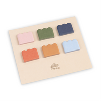 cloud shaped sticky tabs in different colors