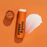 poppy and pout lip balm in the scent orange blossom