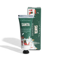 hydrating travel sized hand cream apple clove and cinnamon holiday santa themed