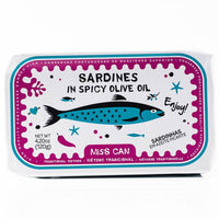 sardines in spicy olive oil made in Portugal