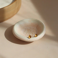 gold fill or sterling silver studs with citrine gemstone