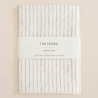 organic linen tea towel our heiday