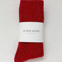 red socks with glitter