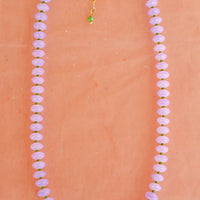 Purple Mother of Pearl Beaded Necklace