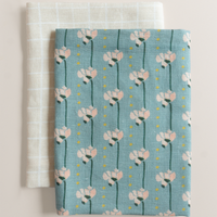 Honey Loose Grid - Linen Tea Towel
