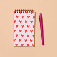 Hearts Small Spiral Notebook