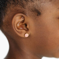Pip Pop Post Earrings - Pink Seashell Stud